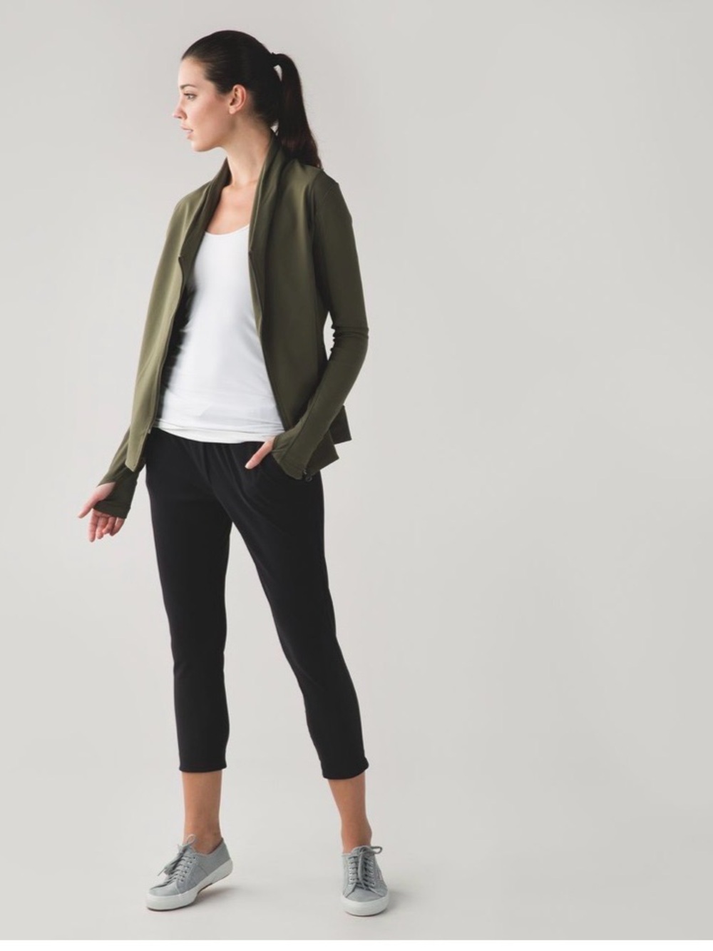 Lululemon Bhakti Yoga Jacket green sz 4